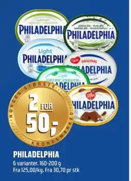 Coop Obs PHILADELPHIA, NOK 50 tilbud