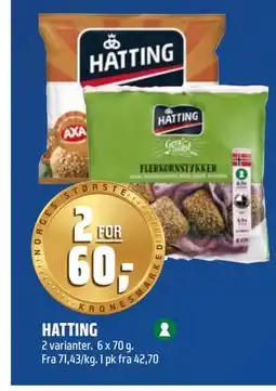 Coop Obs HATTING, NOK 60 tilbud