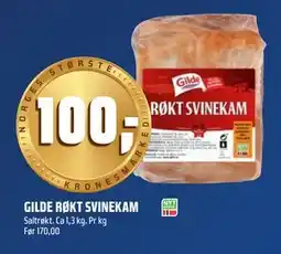 Coop Obs GILDE RØKT SVINEKAM, NOK 100 tilbud