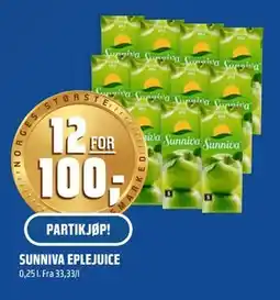 Coop Obs SUNNIVA EPLEJUICE, NOK 100 tilbud
