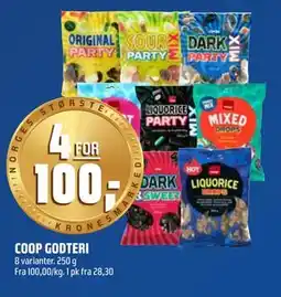 Coop Obs COOP GODTERI, NOK 100 tilbud