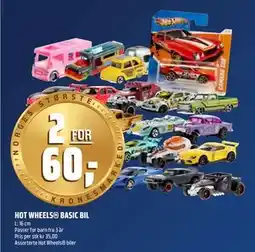 Coop Obs HOT WHEELS BASIC BIL, NOK 60 tilbud
