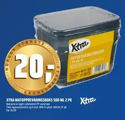 Coop Obs XTRA MATOPPBEVARINGSBOKS 500 ML 2 PK, NOK 20 tilbud