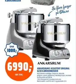 Coop Obs ANKARSRUM ASSISTENT ORIGINAL 6230 KJØKKENMASKIN, NOK 6990 tilbud