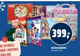 Coop Obs JULEKALENDERE, NOK 399 tilbud