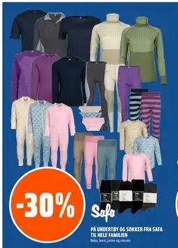 Coop Obs 30% PÅ UNDERTØY OG SOKKER FRA SAFA TIL HELE FAMILIEN tilbud
