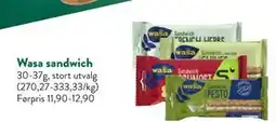 Jacobs Wasa sandwich, NOK 10 tilbud