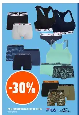 Coop Obs 30% PÅ ALT UNDERTØY FRA O’NEILL OG FILA tilbud