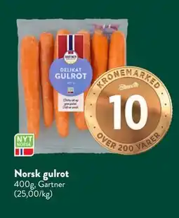 Jacobs Norsk gulrot, NOK 10 tilbud