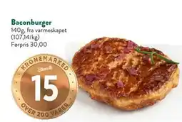 Jacobs Baconburger, NOK 15 tilbud