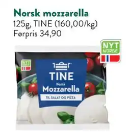 Jacobs Norsk mozzarella, NOK 20 tilbud