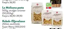 Jacobs La Molisana pasta, NOK 25 tilbud