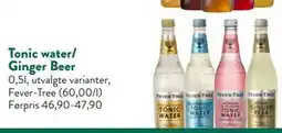 Jacobs Tonic water/ Ginger Beer, NOK 30 tilbud