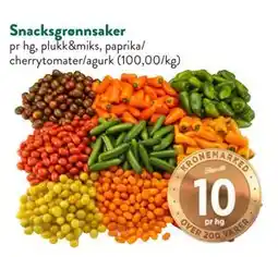 Jacobs Snacksgrønnsaker, NOK 10 tilbud