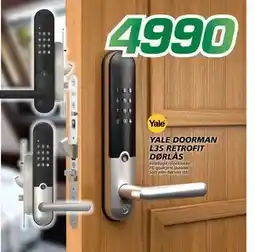 Coop Byggmix YALE DOORMAN L3S RETROFIT DØRLÅS, NOK 4990 tilbud