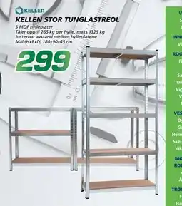 Coop Byggmix KELLEN STOR TUNGLASTREOL, NOK 299 tilbud