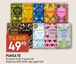 Coop Mega PUKKA TE, NOK 49.9 tilbud