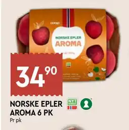 Coop Mega NORSKE EPLER AROMA 6 PK, NOK 34.9 tilbud