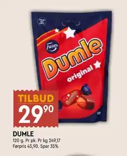 Coop Mega DUMLE, NOK 29.9 tilbud