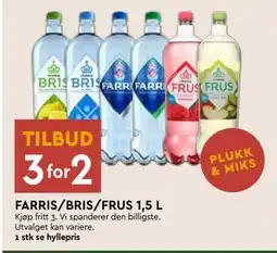 Coop Mega FARRIS/BRIS/FRUS 1,5 L tilbud