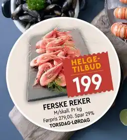 Coop Mega FERSKE REKER, NOK 199 tilbud