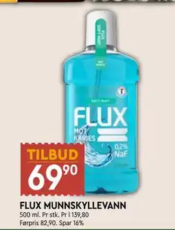 Coop Mega FLUX MUNNSKYLLEVANN, NOK 69.9 tilbud