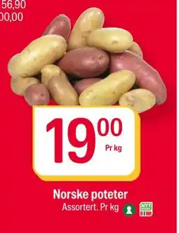 Coop Extra Norske poteter, NOK 19 tilbud