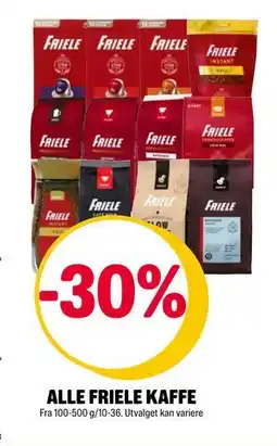 Coop Extra ALLE FRIELE KAFFE tilbud
