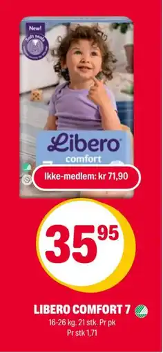 Coop Extra LIBERO COMFORT 7, NOK 71.9, Medlemspris tilbud