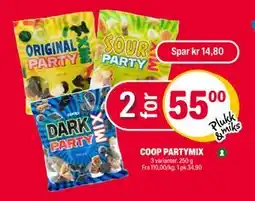 Coop Extra COOP PARTYMIX, NOK 55 tilbud