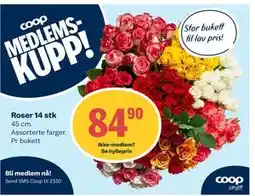 Coop Extra Roser 14 stk, Medlemspris tilbud