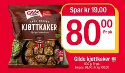 Coop Extra Gilde kjøttkaker, NOK 80 tilbud