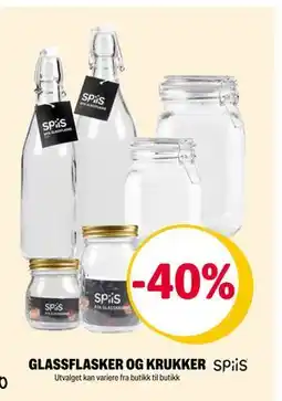 Coop Extra GLASSFLASKER OG KRUKKER tilbud