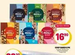 Coop Extra COOP BARER 6 PK, NOK 16.9 tilbud