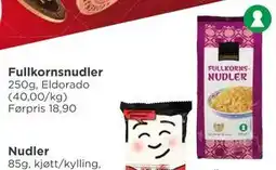 Meny Fullkornsnudler, NOK 10 tilbud