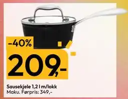 Gigaboks Sausekjele 1,2 l m/lokk, NOK 209 tilbud