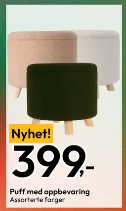 Gigaboks Puff med oppbevaring, NOK 399 tilbud