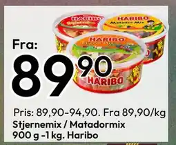 Gigaboks Stjernemix / Matadormix 900 g -1 kg. Haribo tilbud