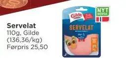 Meny Servelat, NOK 15 tilbud