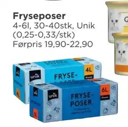 Meny Fryseposer, NOK 10 tilbud