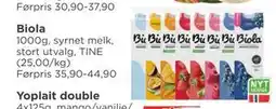 Meny Biola, NOK 25 tilbud