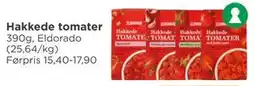 Meny Hakkede tomater, NOK 10 tilbud