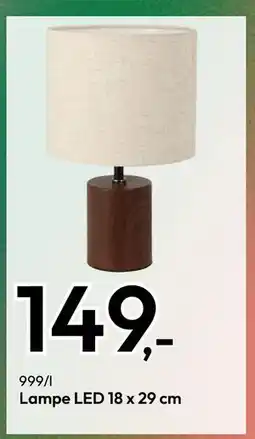 Gigaboks Lampe LED 18 x 29 cm, NOK 149 tilbud