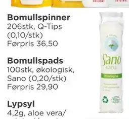 Meny Bomullspads, NOK 20 tilbud