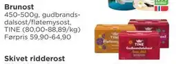 Meny Brunost, NOK 40 tilbud