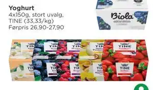 Yoghurt, NOK 20