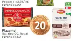 Meny Pizzamel, NOK 20 tilbud
