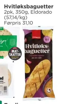 Meny Hvitløksbaguetter, NOK 20 tilbud