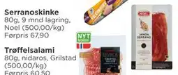 Meny Serranoskinke, NOK 40 tilbud