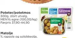 Meny Poteter/potetmos, NOK 30 tilbud